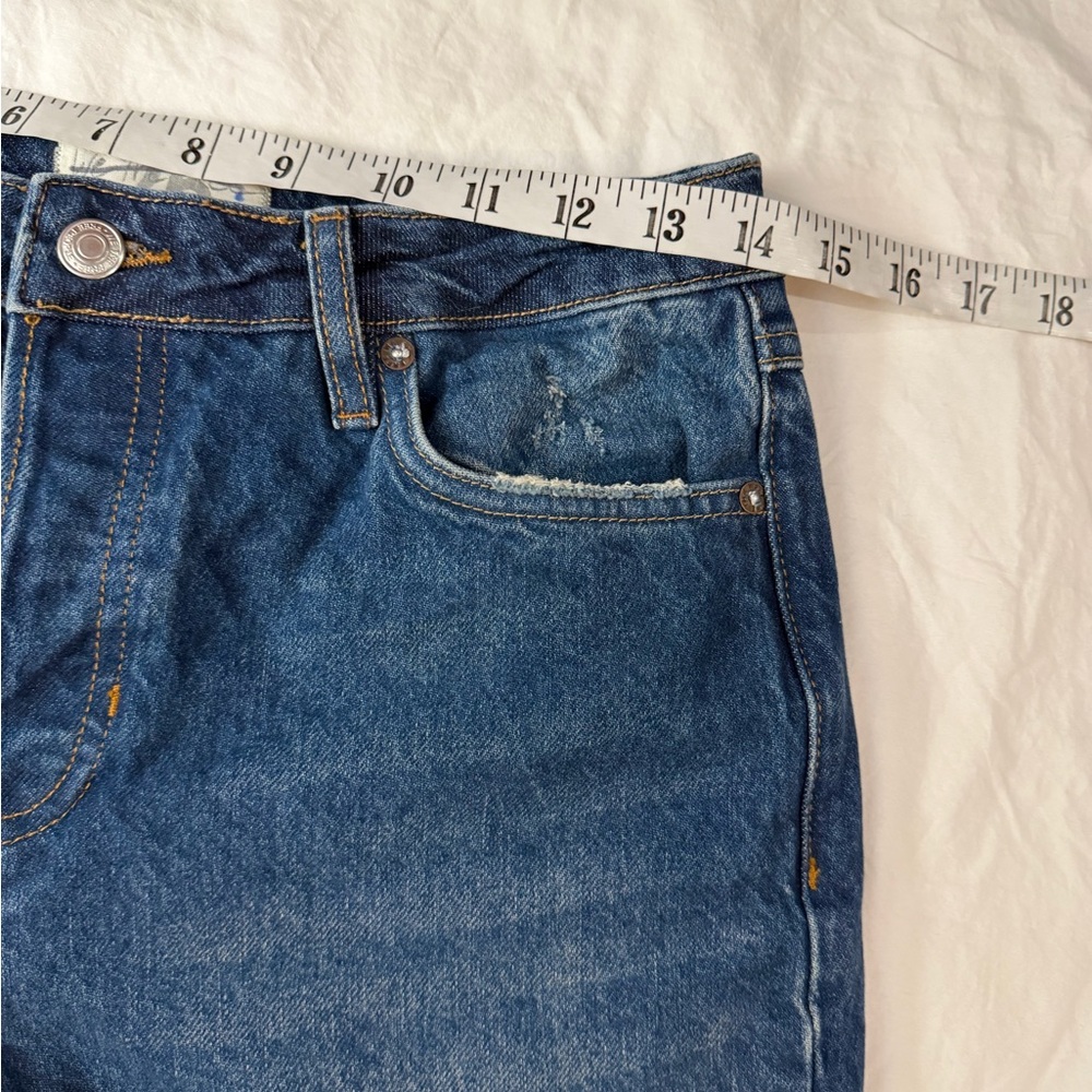 FREE PEOPLE WE THE FREE CRVY Curvy Misfit Flare‎ Jeans Medium Denim 26 - Picture 9 of 14